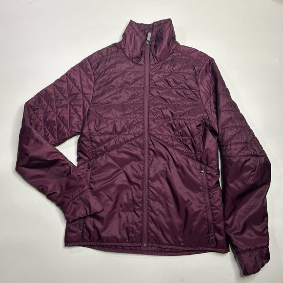 Toad & Co Airvoyant Insulated Jacket Womens Small Purple Full Zip Outdoor Hiking - Picture 1 of 9